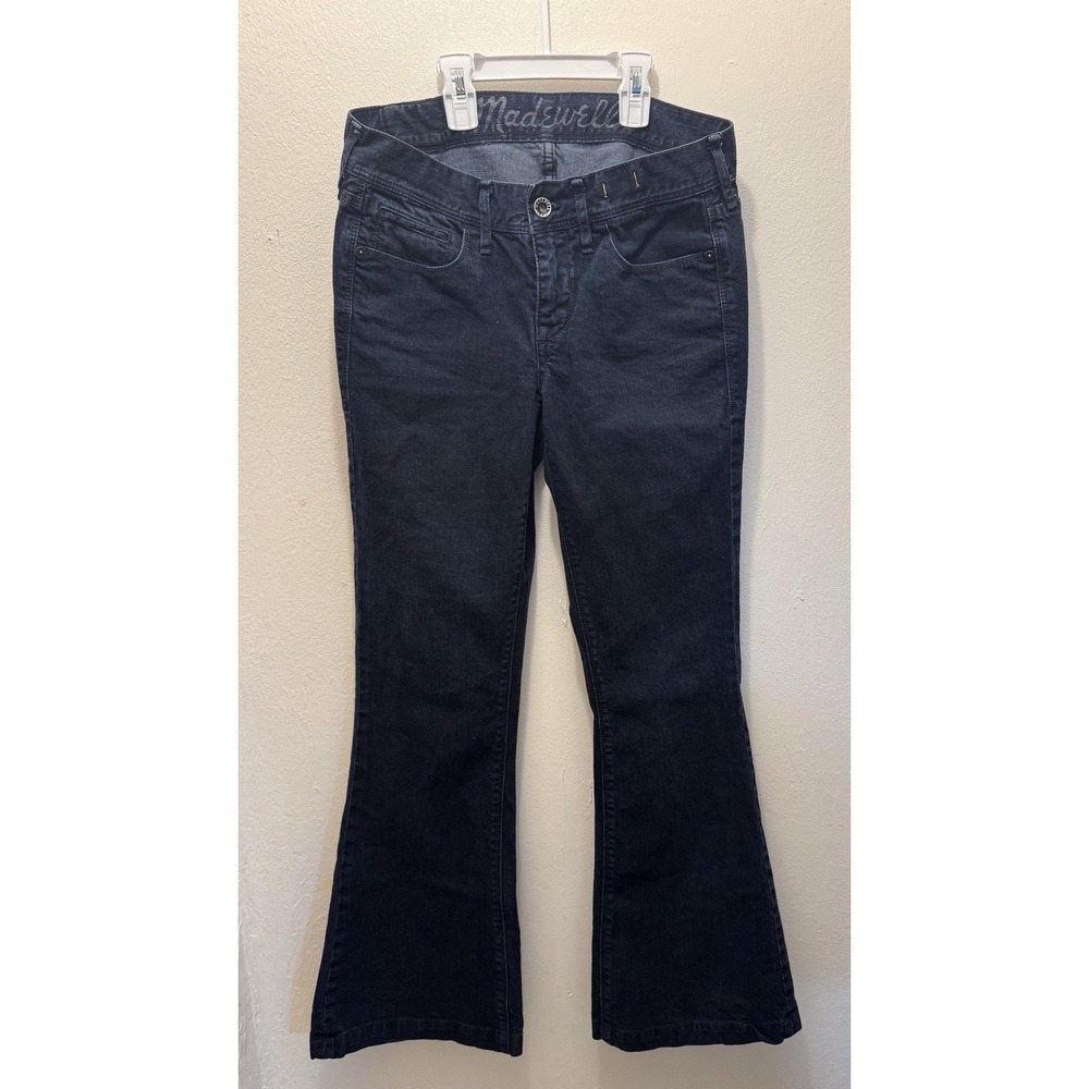 Madewell Boot Legger Jeans Womens‎ 27x32 Bootcut Stretch Dark Wash Low Rise